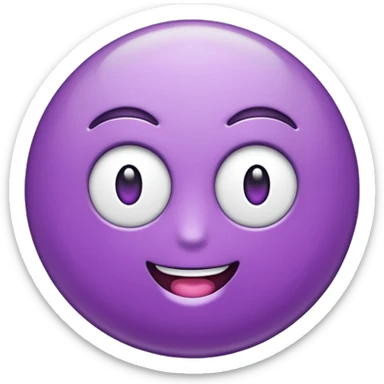 bala doce branco e roxo sticker