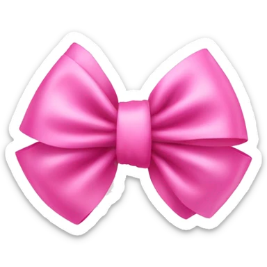 pink bow sticker