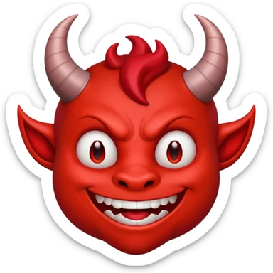 Diable malicieux sticker