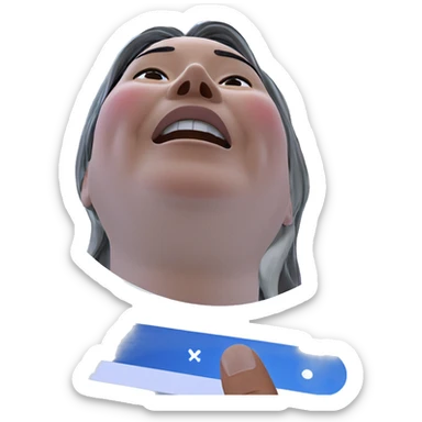 calm moment of solitude sticker