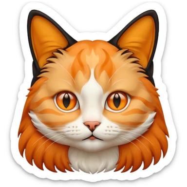 frame mona lisa artwork, cat face sticker