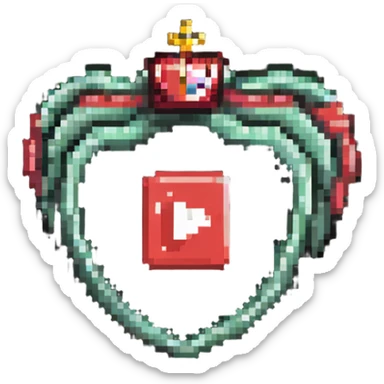 YouTube channel member badge with crown and red play button sticker