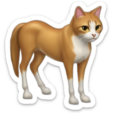 Un chat qui chevauche à la mort sticker