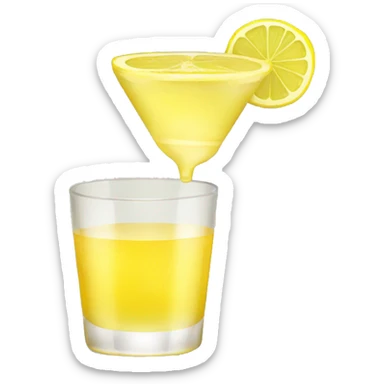 tequila shots with lemon  sticker