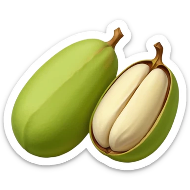 raw pistachio reverse colour sticker