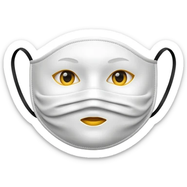 mouth mask sticker