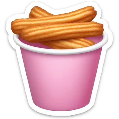 Pink Cup of churros  sticker
