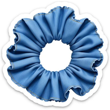 Denim scrunchie sticker