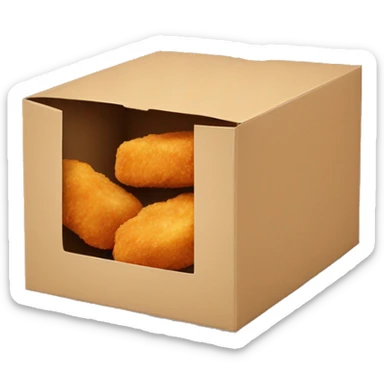 chicken nuggets in box  sticker