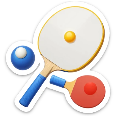 Generami l’emoji di un bicchiere solido di plastica e una pallina da ping-pong (tipo beer pong) sticker