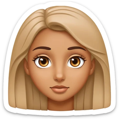 realistic portrait of girl sticker