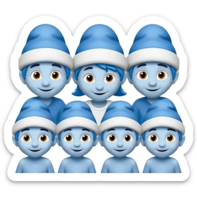 Tik tok smurfs sticker