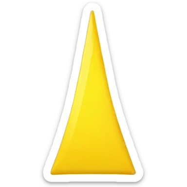 yellow triangle flag sticker