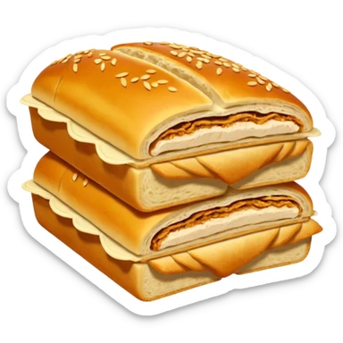 Chicken bread Pakistani dish sticker