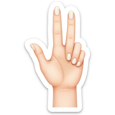 a hand with an extra finger sticker