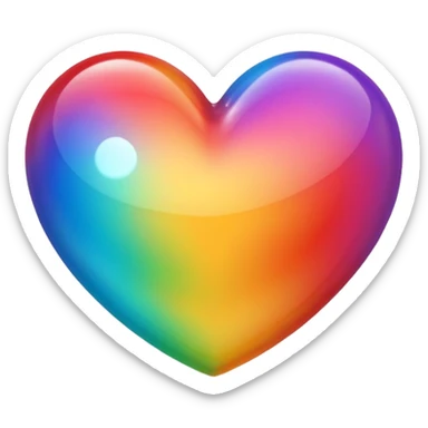 Cœur multicolore sticker