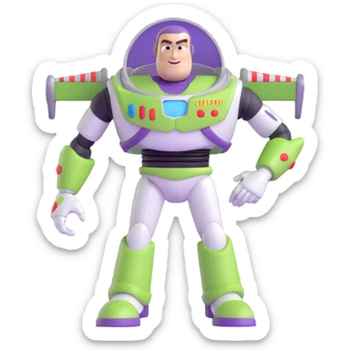 anti Buzz Lightyear, evil space ranger, dark version sticker