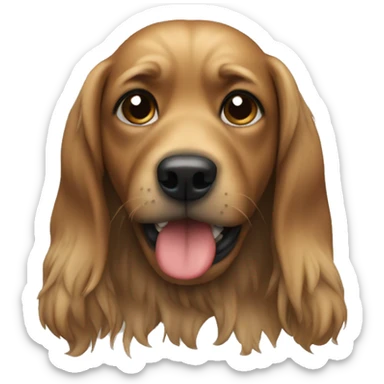 a dog that vomits  sticker