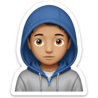 Doy wearing a hodiee  sticker