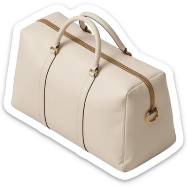 luxe ivory duffel bag sticker