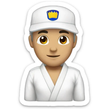 bjj white belt sticker