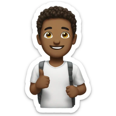 Dillon celebrating  sticker