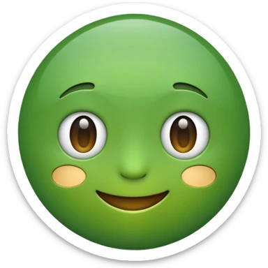 ❌ change the emoji color from red to green color sticker