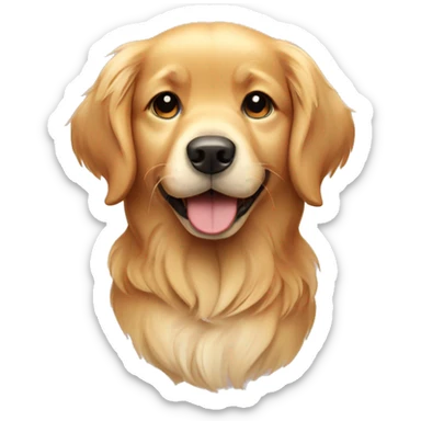 cute Dog Golden retriever sticker