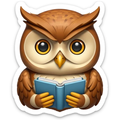code writing owl sticker