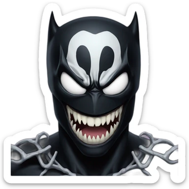 Venom Symbiote batman sticker