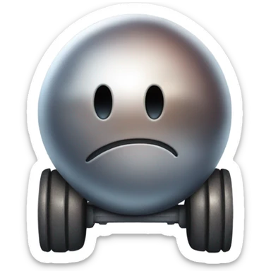 Metal cute Kirby ball driving on 4 car wheels sticker