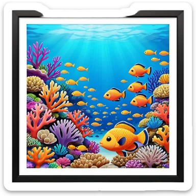 Great barrier Reef image sticker