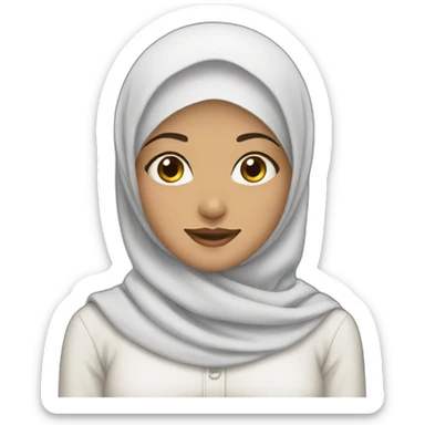 Muslim girl hijab  sticker
