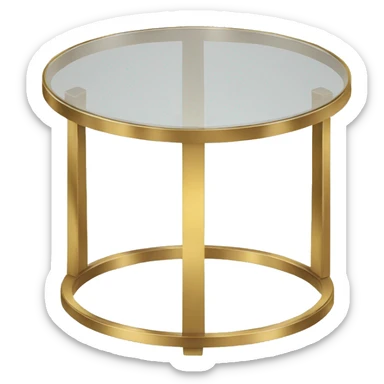Small-round-Golden-band-glass-coffee-table sticker
