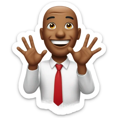 Une succube rouge qui fais "bonjour" sticker