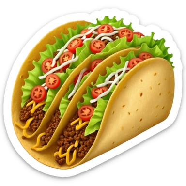 Huge taco sticker