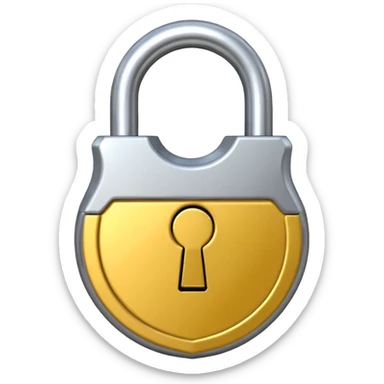 open padlock sticker