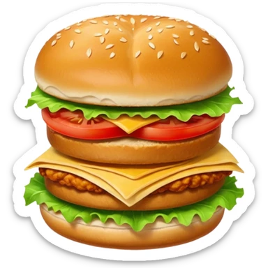 Spicy stacked chicken sandwich sticker