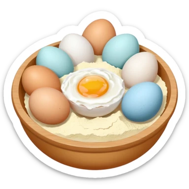 aethetic baking ingredients sticker