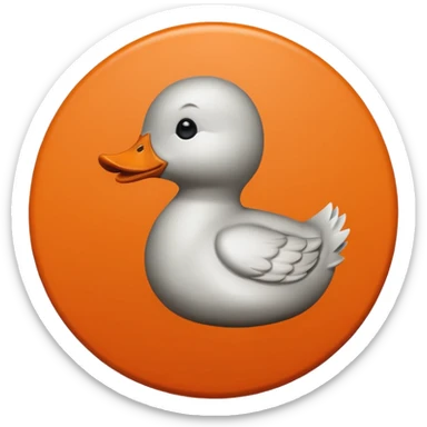 Seal of approval with orange duck sticker