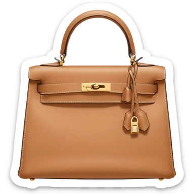 hermes kelly flesh color bag sticker