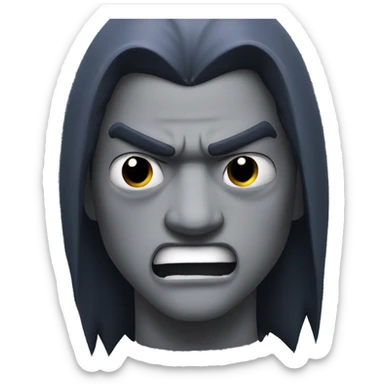 madara in angry mood sticker