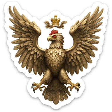 Austrian Double Headed Eagle sticker