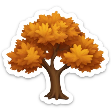 Autumn tree sticker