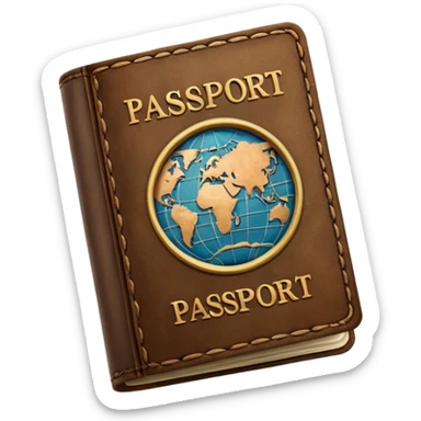 Travelling passport sticker
