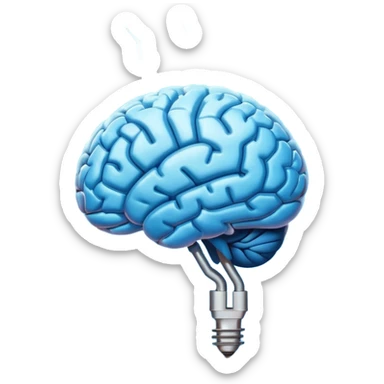 Real Brain signal  sticker