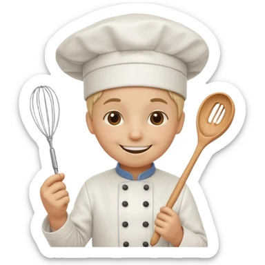 sweet treat with accessories and personified sticker