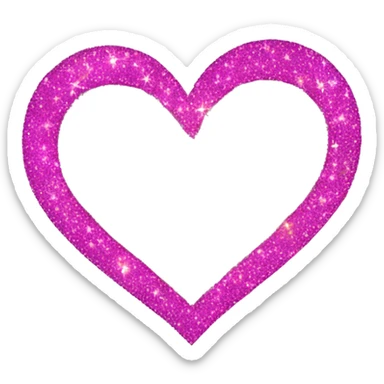 Heart sparkle  sticker