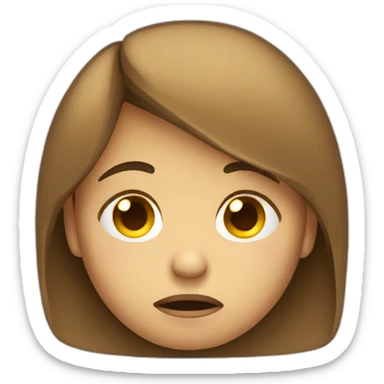 Triste emoji sticker