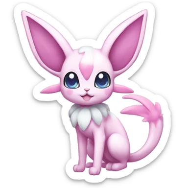 Kawaii Sylveon-Espeon-Pokémon full body sticker